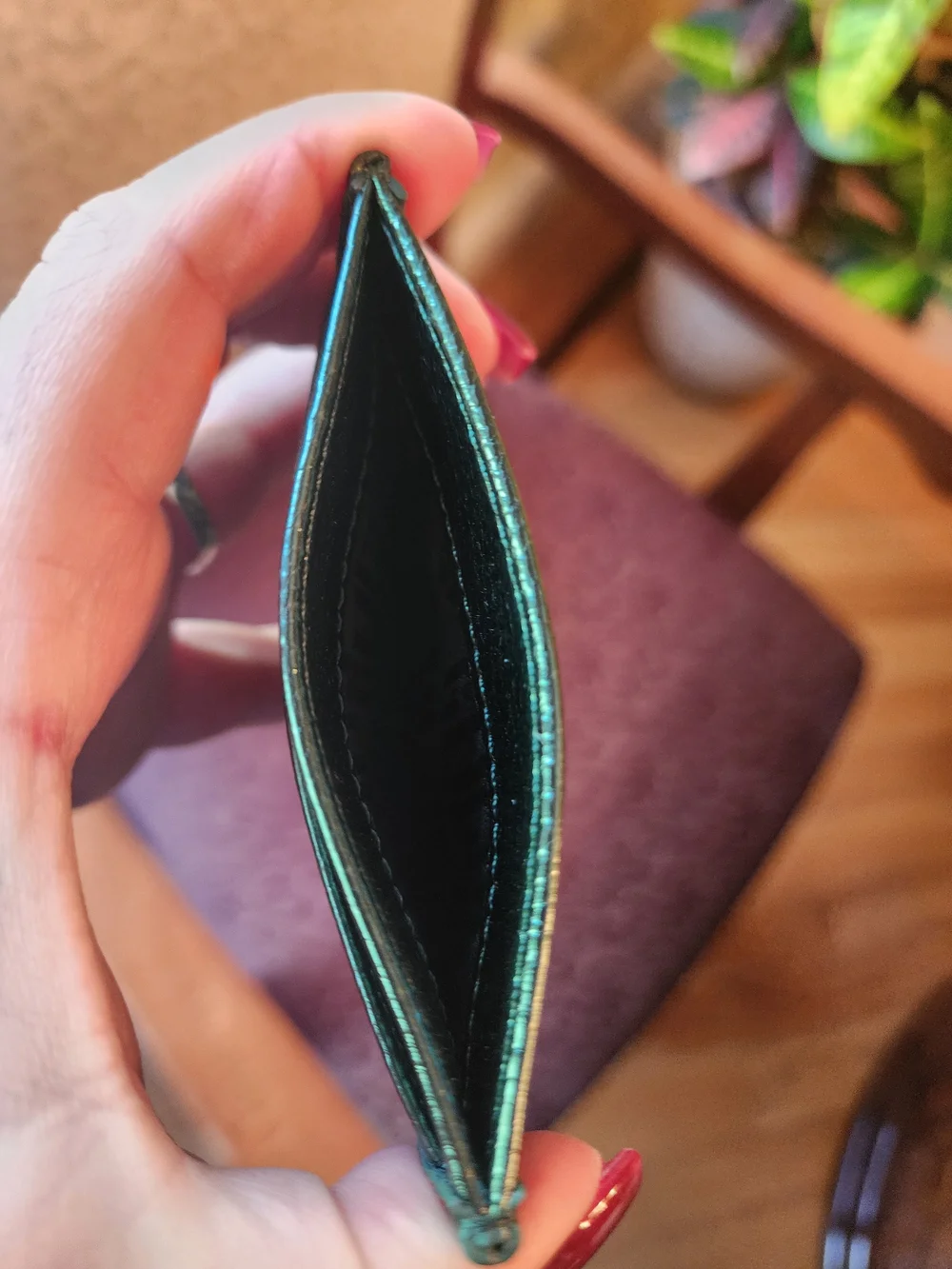 ✨️ Kurt Geiger London Southbank – Green/BlacSignature Logo Card Holder